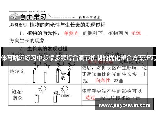 体育跳远练习中步幅步频综合调节机制的优化整合方案研究